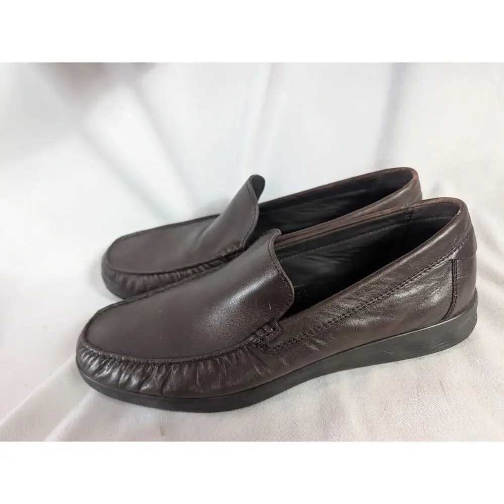 ECCO Lite Moc Classic Leather Moccasin Loafer Men’s Sz 47 13/13.5 US Cocoa Brown